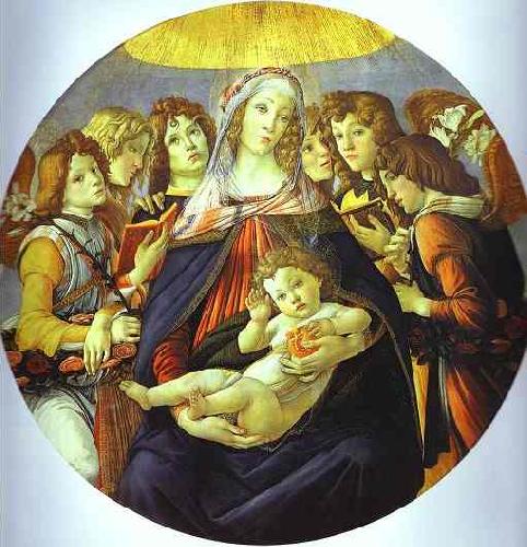 Sandro Botticelli Madonna of the Pomegranate oil painting image